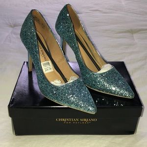 Sparkly blue heels